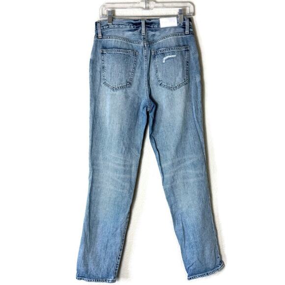 Pistola Presley Distressed Straight Leg Jeans Size 27 - Picture 3 of 7